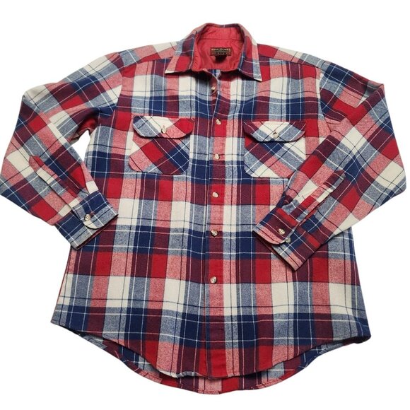 Vintage 90s Grunge Plaid High Sierra By Mervyns Long Sleeve